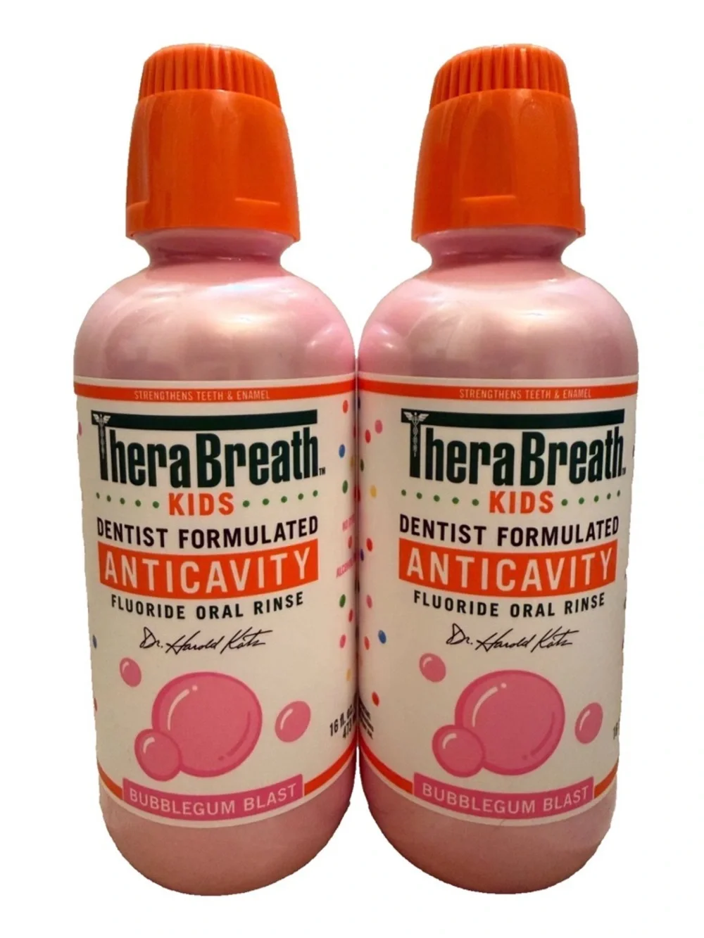 2 of Kids Bubblegum Blast Anticavity Fluoride Oral Rinse - Pink